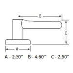 Weiser Layton Lever for Hall/Closet, Interior Door Handle, Satin Nickel (9SL10000-034)