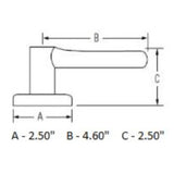 Weiser Layton Lever for Hall/Closet, Interior Door Handle, Satin Nickel (9SL10000-034)