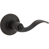 Weiser Layton Lever for Bedroom/Bathroom, Interior Door Handle with Privacy Lock, Venetian Bronze (9SL30000-033)