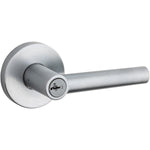 Weiser Milan Entry Lever Featuring SmartKey, Exterior Door Handle, Satin Chrome (9SENL5350-016)