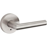 Weiser Milan Lever for Bedroom/Bathroom, Interior Door Handle with Privacy Lock, Satin Nickel (9SPVL3310-014)