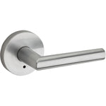 Weiser Milan Lever for Bedroom/Bathroom, Interior Door Handle with Privacy Lock, Satin Chrome (9SPVL3310-015)