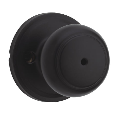 Troy Privacy Door Knobset - Matte Black