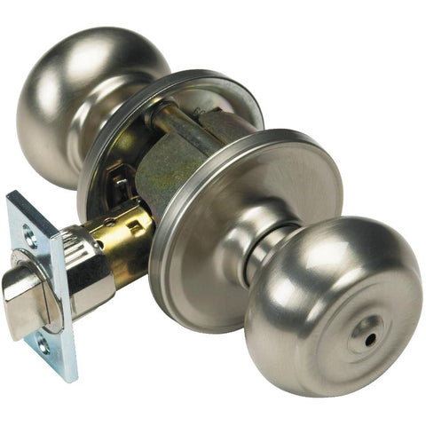 Weiser Phoenix Knob for Bedroom/Bathroom with Microban, Interior Door Handle, Satin Nickel