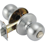 Weiser Fairfax Knob for Bedroom/Bathroom, Interior Door Handle, Satin Chrome (9GAC3310-007)