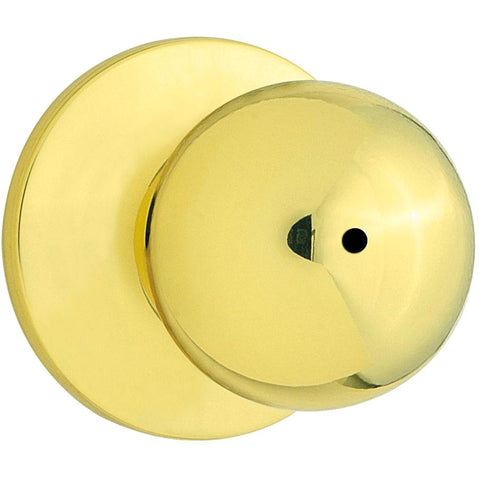 Weiser Regina Knob for Bedroom/Bathroom, Interior Door Handle, Brass (9SK30000-023)