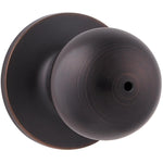 Weiser Regina Knob for Bedroom/Bathroom, Interior Door Handle, Venetian Bronze (9SK30000-026)