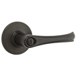 Weiser Grapevine Lever for Bedroom/Bathroom, Interior Door Handle with Privacy Lock, Venetian Bronze (9SL30000-025)