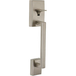 Schlage F60 V CEN 619 LAT Century Single Cylinder Handleset and Latitude Lever, Satin Nickel