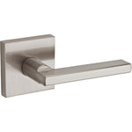 Weiser San Clemente Handle Set with Halifax Lever, Exterior Door Lock Featuring SmartKey and Microban, Satin Nickel