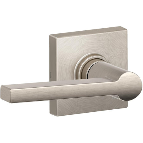 Satin Nickel Solstice/Collins Passage Door Leverset