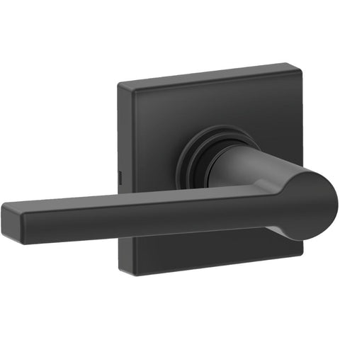 Matte Black Solstice/Collins Passage Door Leverset