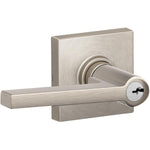 Satin Nickel Solstice/Collin Entrance Leverset