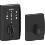 Matte Black Century Electronic Deadbolt Lock