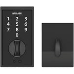 Matte Black Century Electronic Deadbolt Lock