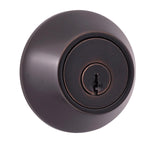 Weiser Single Cylinder Deadbolt, Exterior Door Lock, Venetian Bronze (9SD91000-015)