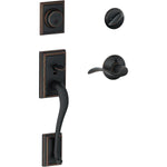 Schlage F60 V ADD 716 Acc Addison Single Cylinder Handleset and Accent Lever, Aged Bronze