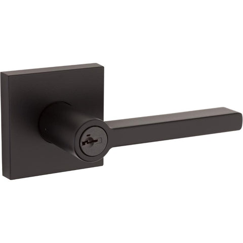 Weiser Halifax Smart Key Entrance Leverset in Matte Black