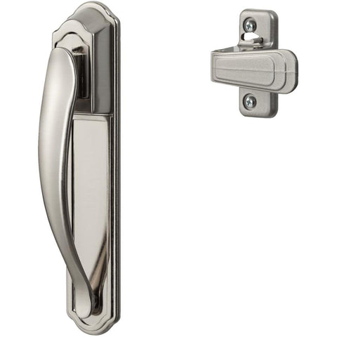 Ideal Security Inc. SKDXSS Dx Pull Handle Set with Back Plate, Satin Silver