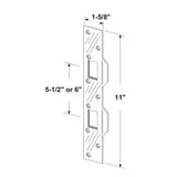 Prime-Line Products U 9480 Door Strike with 5-1/2-Inch Hole Centers, Brass Plated