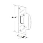 Prime-Line Products U 9422 Security Latch Strike, Brass Plated