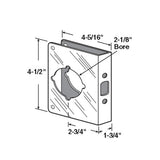 Prime-Line Products U 9558 Door Reinforcer 1-3/4-Inch Thick by 2-3/4-Inch Backset 2-1/8-Inch Bore, Brass