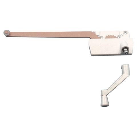 Prime-Line Products TH 23022 Single Arm Operator, 9-1/2-Inch with Crank, Left Hand, White