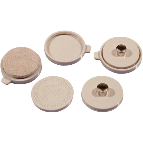 16 Pack 1" Felt Pads, with Base and Replacement Caps
