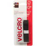 VELCRO Brand - Sticky Back Hook and Loop Fasteners| Perfect for Home or Office | 18in x 3/4in Tape | Black