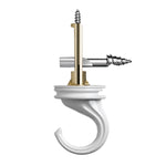 White Driller Swivel Ceiling Hook