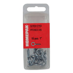 10 Pack 1" B-4 Screw Eyes