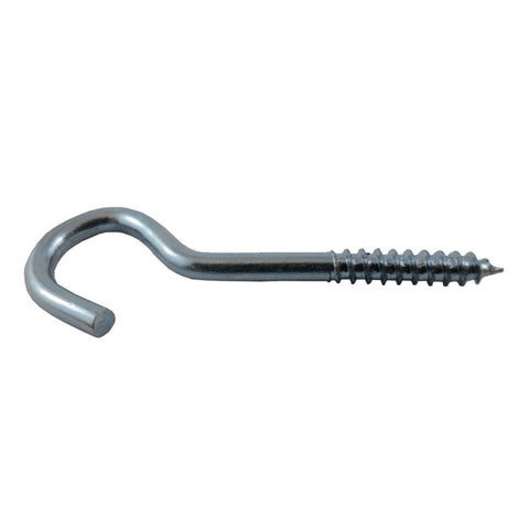 10 Pack 1-3/8" #2 Zinc Screw Hooks