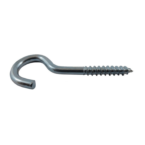 10 Pack 1-5/8" #4 Zinc Screw Hooks