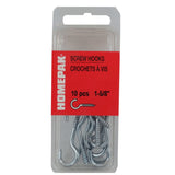10 Pack 1-5/8" #4 Zinc Screw Hooks