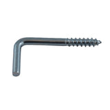 10 Pack 1-1/4" Zinc Square Bend Screw Hooks