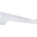 10" White Single Track Shelf Bracket