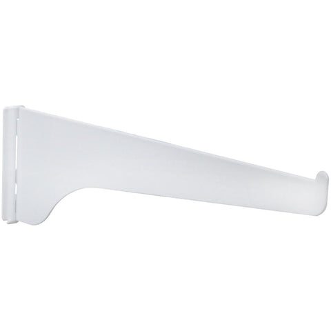 10" White Single Track Shelf Bracket