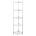 12" x 12" x 59" 5 Shelf Corner Wire Shelf