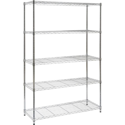 18 inch(s) x 48 inch(s) x 72 inch(s) 5 Shelf Chrome Wire Shelving Unit