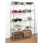 18 inch(s) x 48 inch(s) x 72 inch(s) 5 Shelf Chrome Wire Shelving Unit