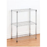 14" x 24" x 30" 3 Shelf Chrome Wire Shelving Unit
