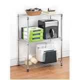 14" x 24" x 30" 3 Shelf Chrome Wire Shelving Unit