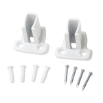12 Pack White Low Profile Shelf Supports, with Anchors