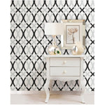 WallPops NU1658 Lattice Peel and Stick Wallpaper, Multi-Color