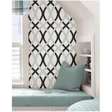 WallPops NU1658 Lattice Peel and Stick Wallpaper, Multi-Color