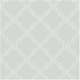 WallPops NU1649 Grey Quatrefoil Peel and Stick Wallpaper