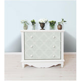 WallPops NU1649 Grey Quatrefoil Peel and Stick Wallpaper