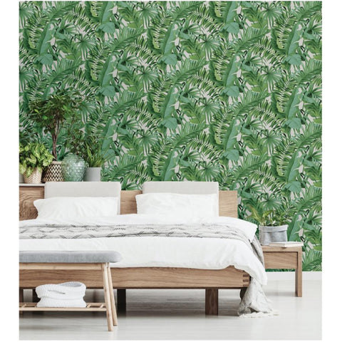 NuWallpaper NU2906 Maui Peel and Stick Wallpaper, Green