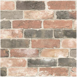 NuWallpaper NU2064 Newport Reclaimed Brick Peel & Stick Wallpaper