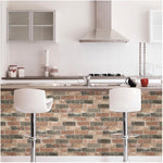 NuWallpaper NU2064 Newport Reclaimed Brick Peel & Stick Wallpaper